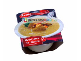 Švéda krůtí játra na cibulce 340g