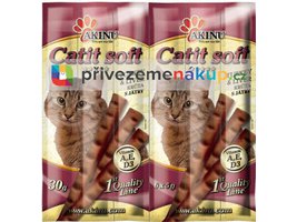 Akinu catit soft tyčinky krůtí s játry 6ks