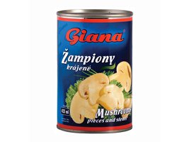 Giana Žampiony krájené ve slaném nálevu 314ml