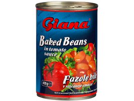 Giana fazole bílé v tomatové omáčce 425ml