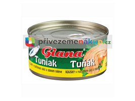 Giana tuňák kousky v rostlinném oleji a slaném nálevu 185g