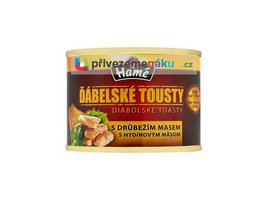 Hamé Ďábelské tousty s drůbežím masem 180g