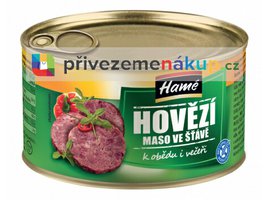 Hovězí maso ve šťávě 400g HAMÉ