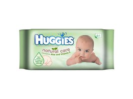 Huggies Natural Care vlhčené ubrousky 64ks