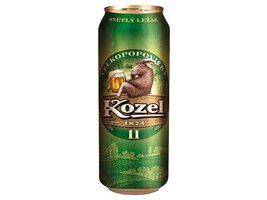 Velkopopovický Kozel 11° pivo ležák světlý plech 0,5l