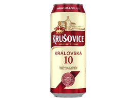 Krušovice 10° pivo výčepní světlé 0,5 l