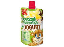 Kubík Kapsička jablko, banán, vanilka s jogurtem 80g