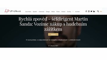 Rychlá zpověď - šéfdirigent Martin Šanda: Vozíme nákup s hudebním zážitkem