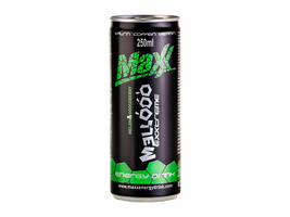 Maxx energetický nápoj Meloun a Angrešt 0,25l Plech