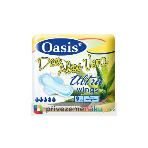 Oasis vložky ultra wings Aloe Vera 9 ks.jpg