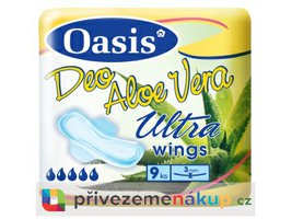 Oasis vložky ultra wings Aloe Vera 9 ks
