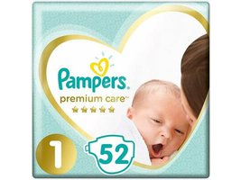 Pampers Premium Care vel. 1 dětské pleny 52ks (2 - 5Kg)