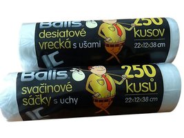 Sapler svačinový sáček 250ks s uchy role Balis nosnost 3kg