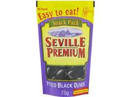 Seville Premium olivy černé bez pecky a bez nálevu 75g