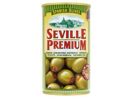 Seville Premium olivy zelené plněné paprikovou pastou 350g