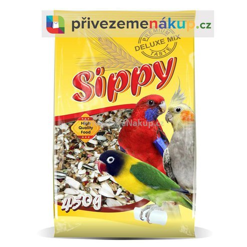 Sippy deluxe krmivo pro malé a střední papoušky 450g.jpg