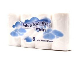 Soft & Exclusive Toaletní papír bílý dvouvrstvý 8ks