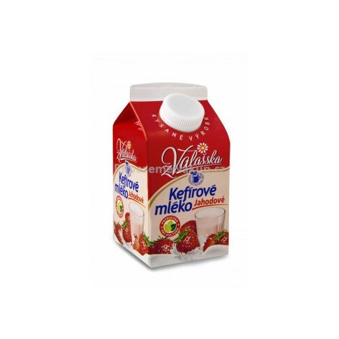 Valaška kefírové mléko Jahodové 450g.jpg