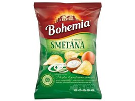 Bohemia Chips s příchutí smetana a cibule 70g